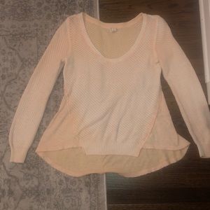 size: medium cream/orange free people sweater